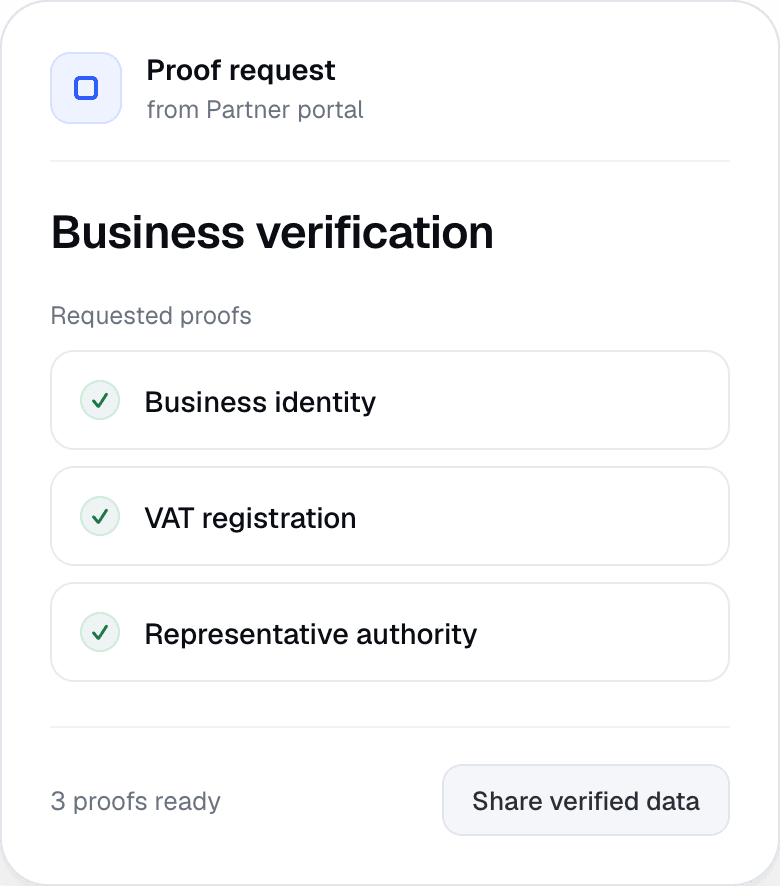 Verify companies